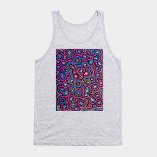 Zen Doodle Astrology Pink Night Tank Top